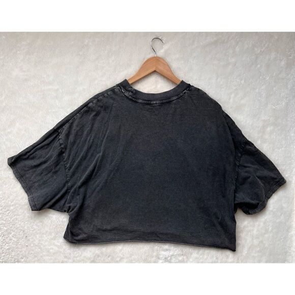 H&M Divided World Circuit Graphic Print Oversized Boxy Cropped Top, Size XL - Picture 5 of 7